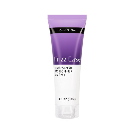 John Frieda front packaging showing compact touch-up creme and brand benefit
