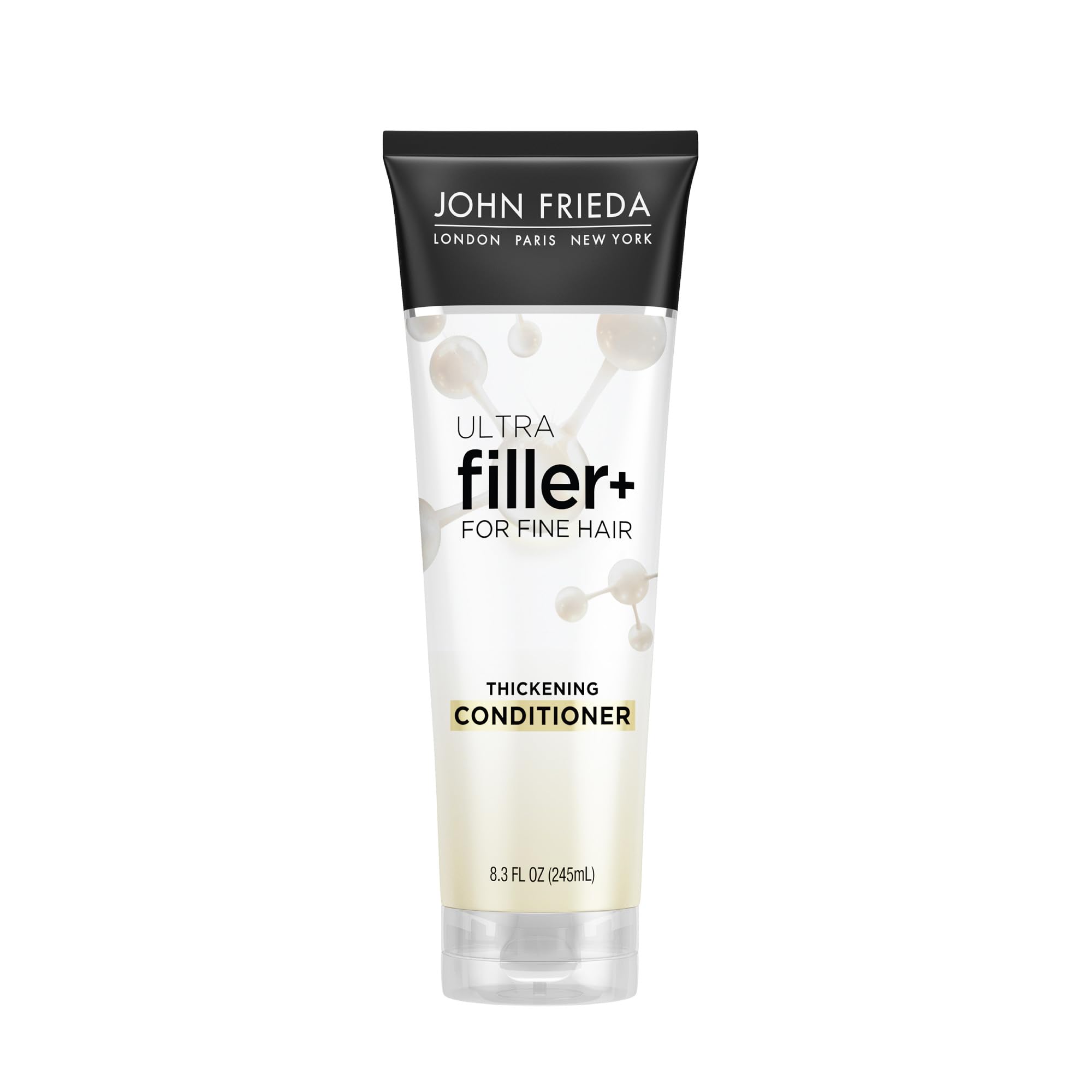 John Frieda product front packaging showing bottle and branding for instant thickness benefit