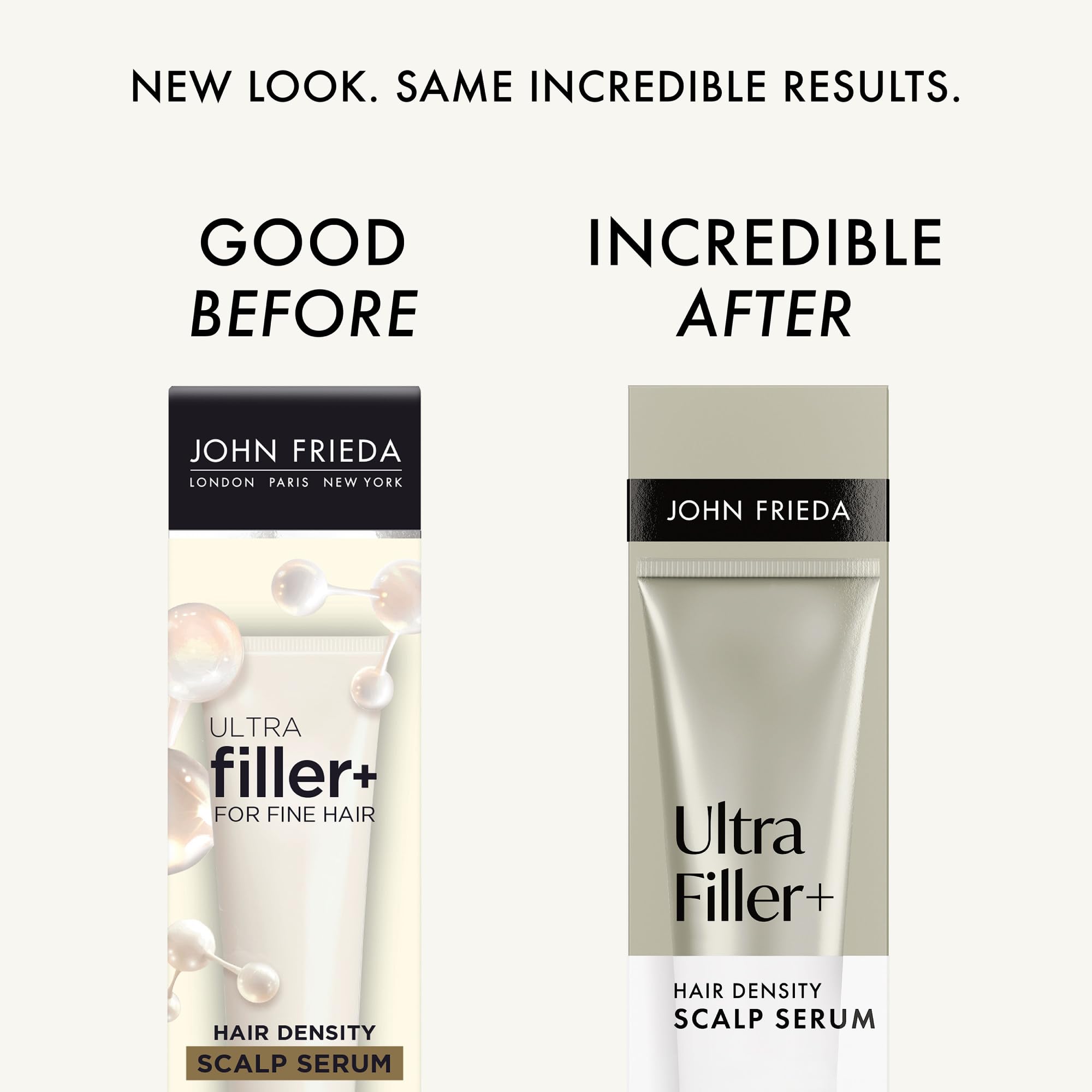 John Frieda pump dispenser detail for precise serum application and control