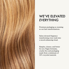 John Frieda serum droplet close-up showing lightweight texture and absorption