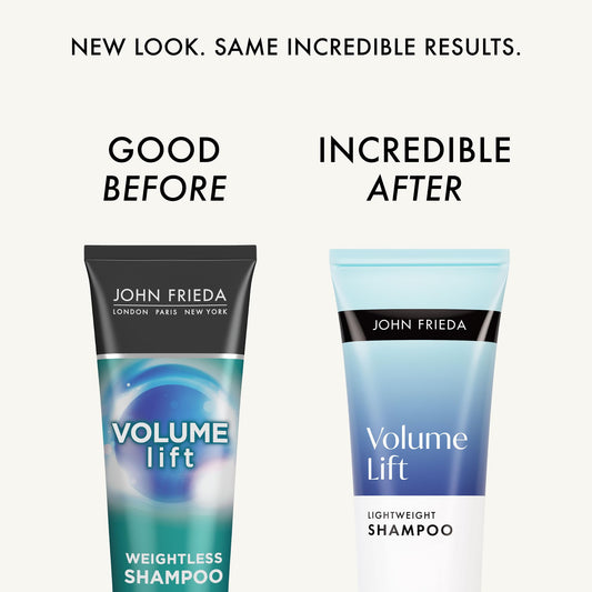 John Frieda back label close-up highlighting usage details and color-safe benefit