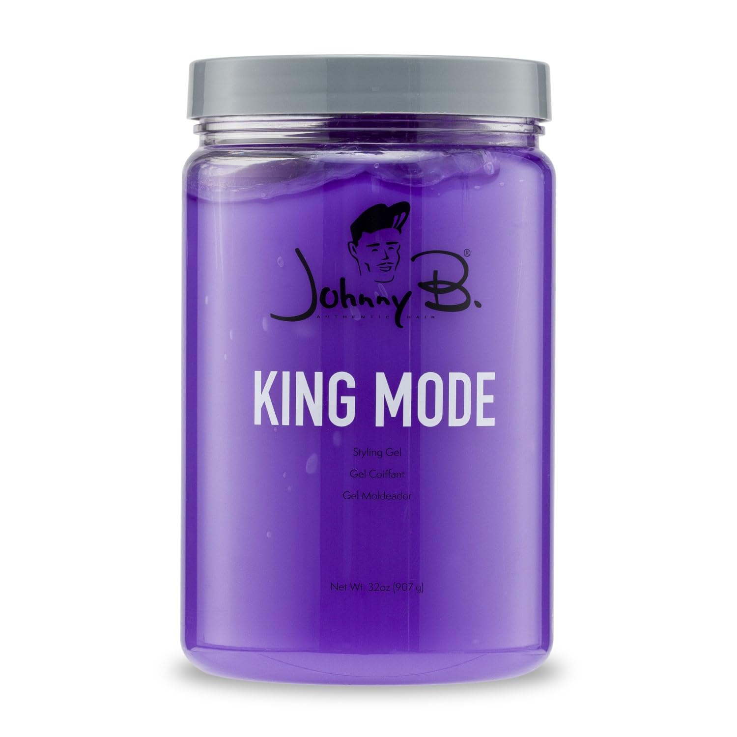 JOHNNY B. jar front label showing product and size for easy identification
