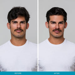 JOHNNY B. Mode in-use styling with hands shaping hair, offering controlled definition