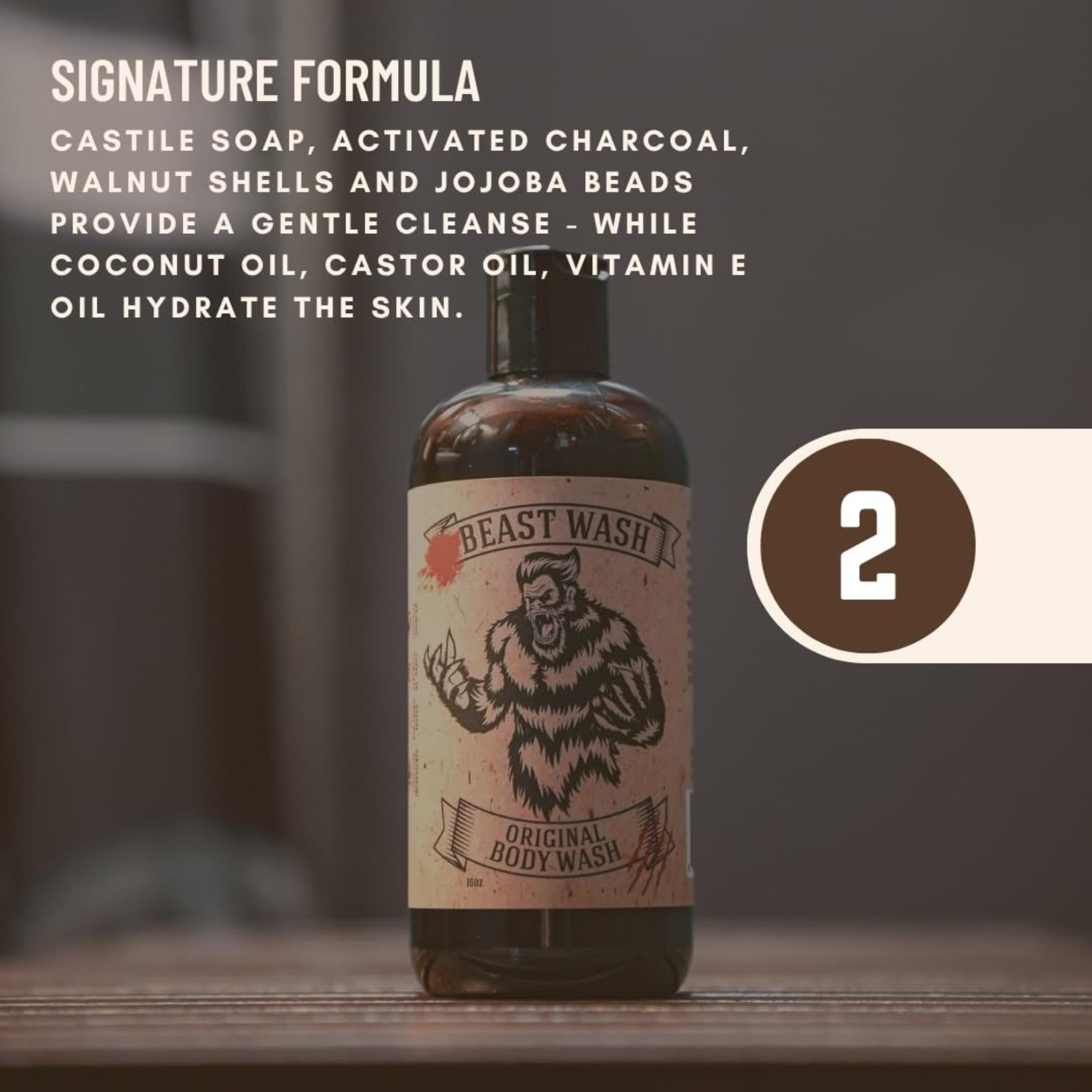Johnny Slicks activated charcoal foam in hand, deep-clean benefit