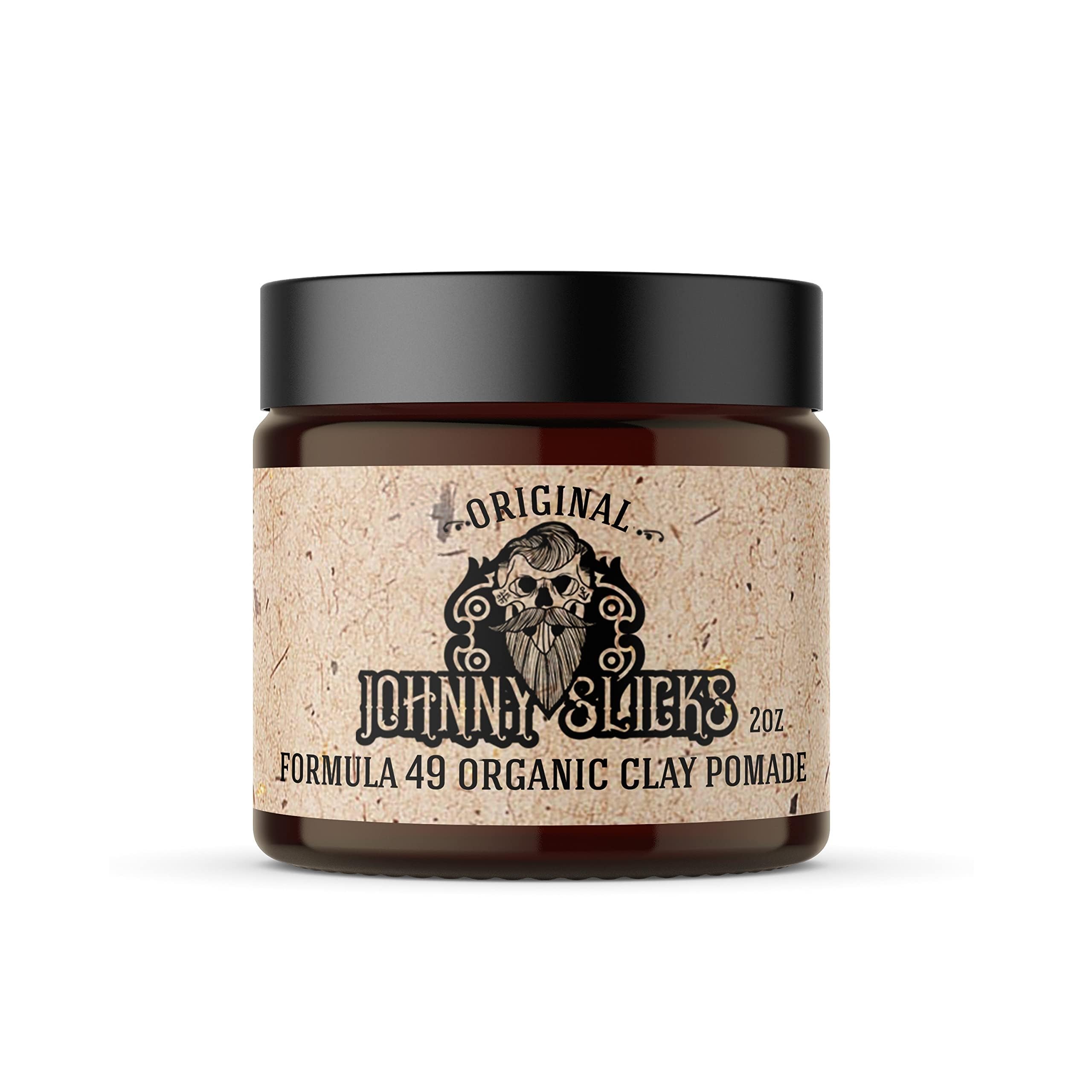 Johnny Slicks front jar showing label and firm matte styling benefit