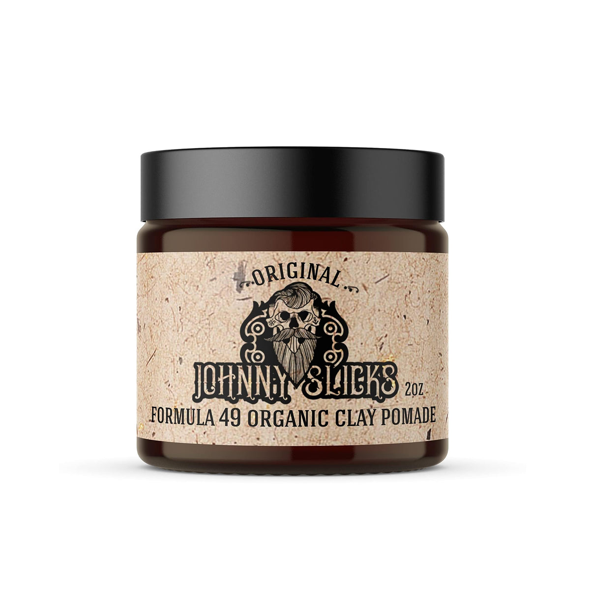 Johnny Slicks front jar showing label and firm matte styling benefit