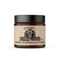 Johnny Slicks front jar showing label and firm matte styling benefit