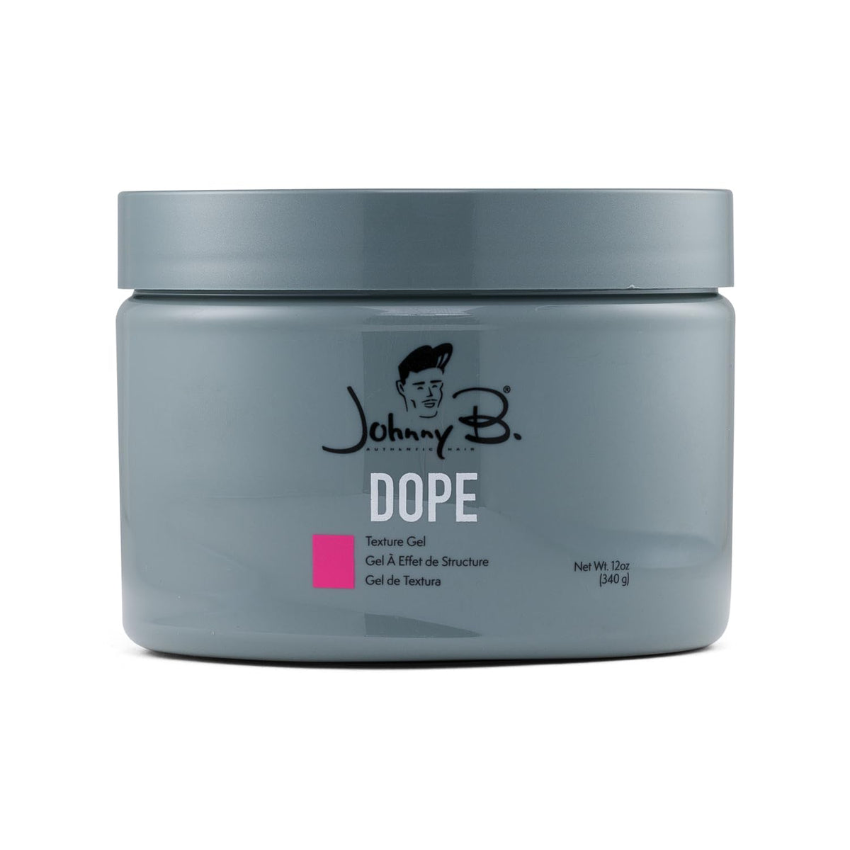JOHNNY B. Dope front jar showing label and size benefits