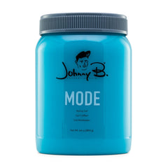JOHNNY B. Mode front jar showing label and size, highlights professional bulk benefit
