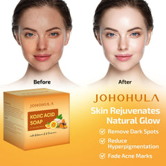 Johohula soap lather made with foaming net for deeper cleanse