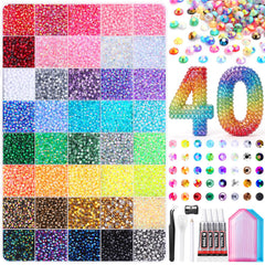 JOICEE front packaging showing 40000 rhinestones and included tools for complete kit benefit
