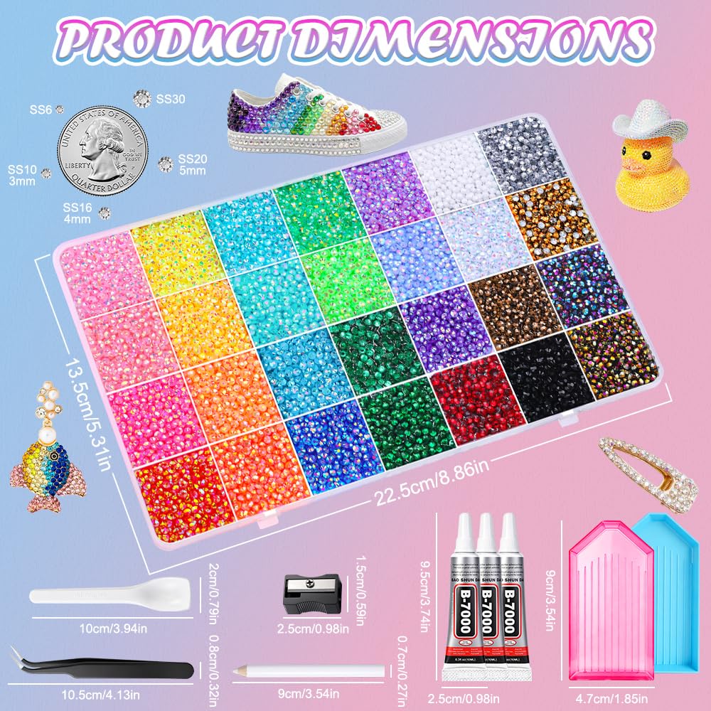 JOICEE glue tubes and precision pen ready for accurate rhinestone placement