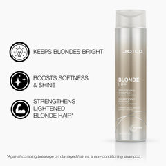 Joico conditioner cream texture illustrating lightweight hydration for softness