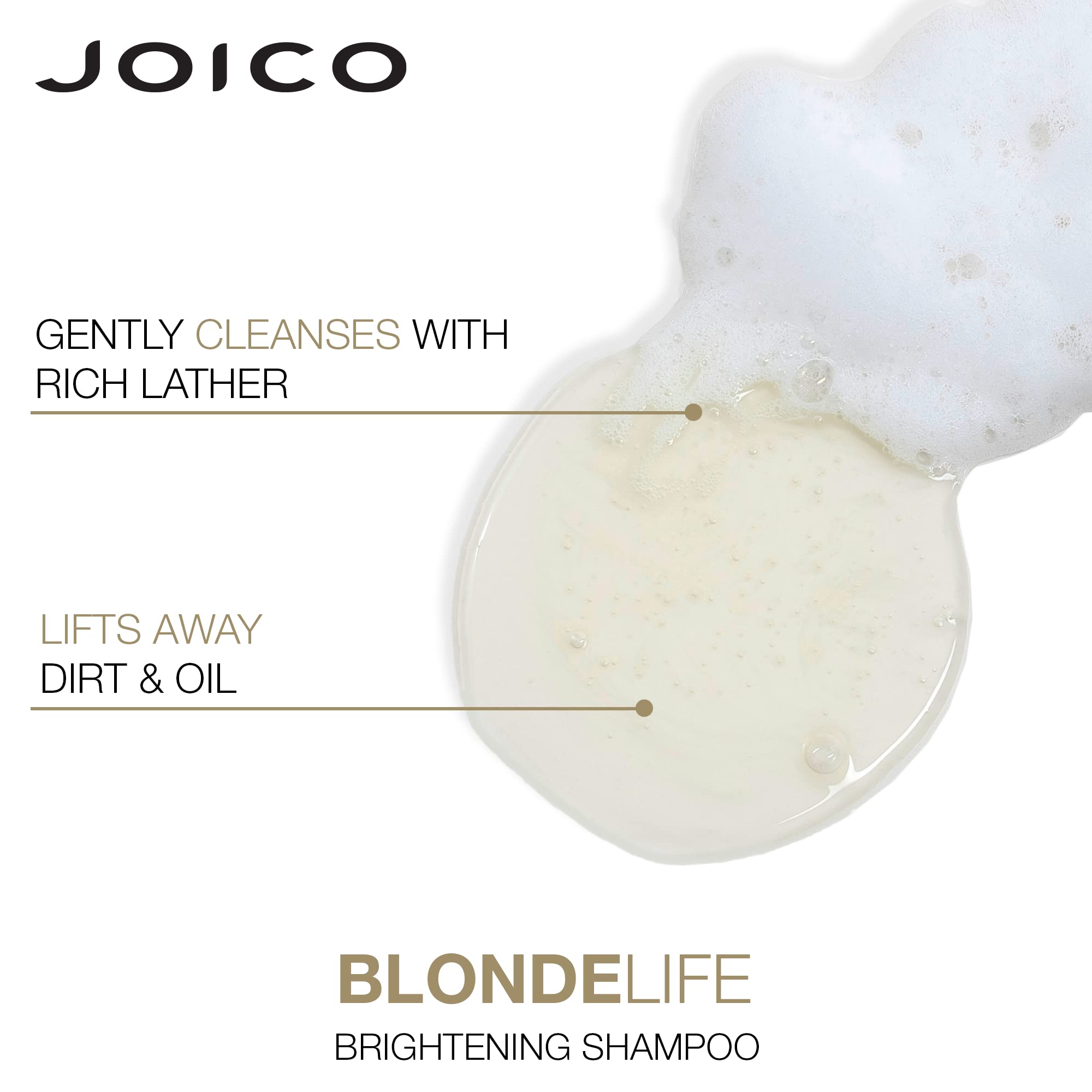 Joico bottles beside ruler for accurate 10.1 and 8.5 ounce sizing