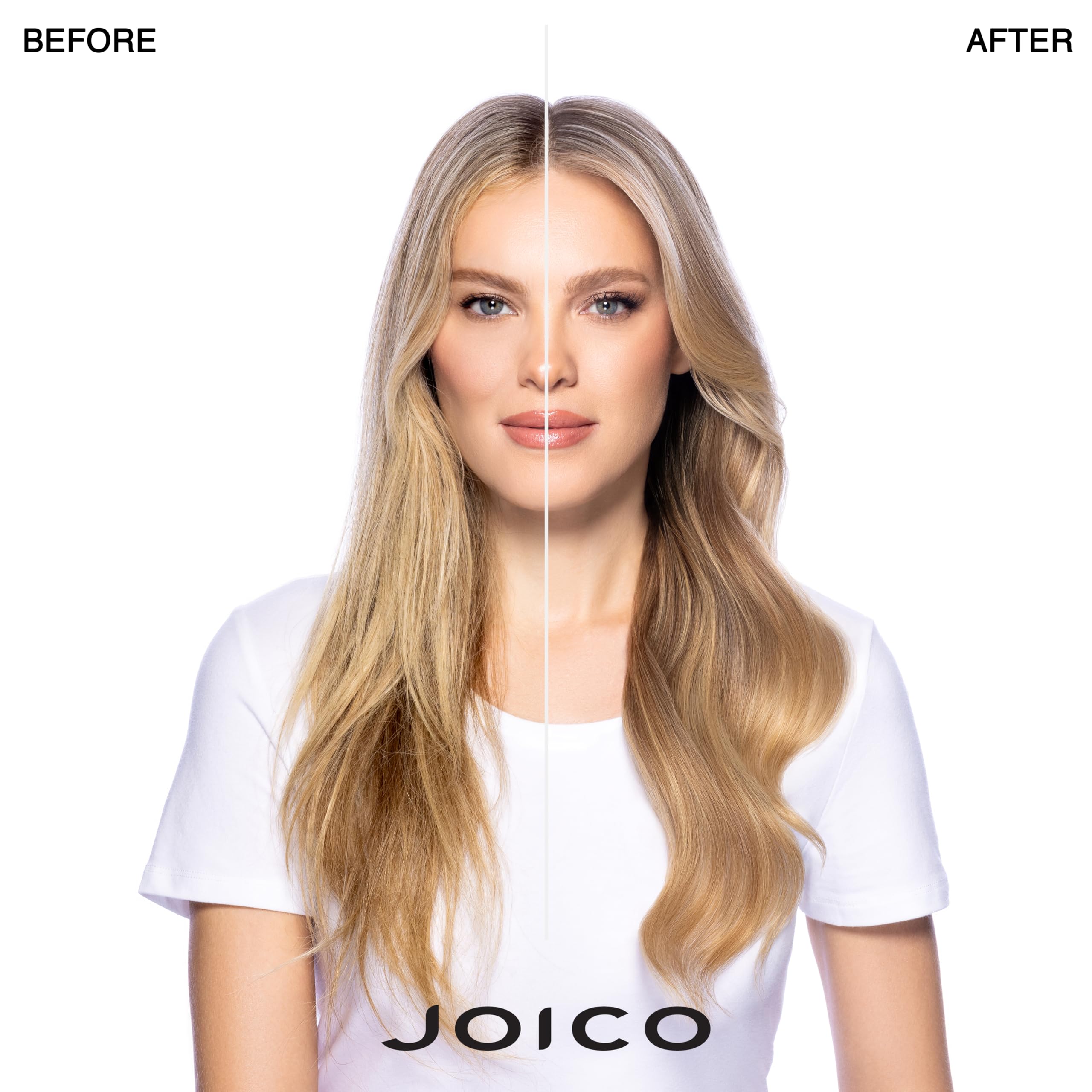 Joico shampoo pump close-up demonstrating easy dispensing and control