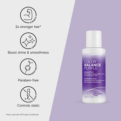Joico purple shampoo lather texture demonstrating even pigment coverage benefit