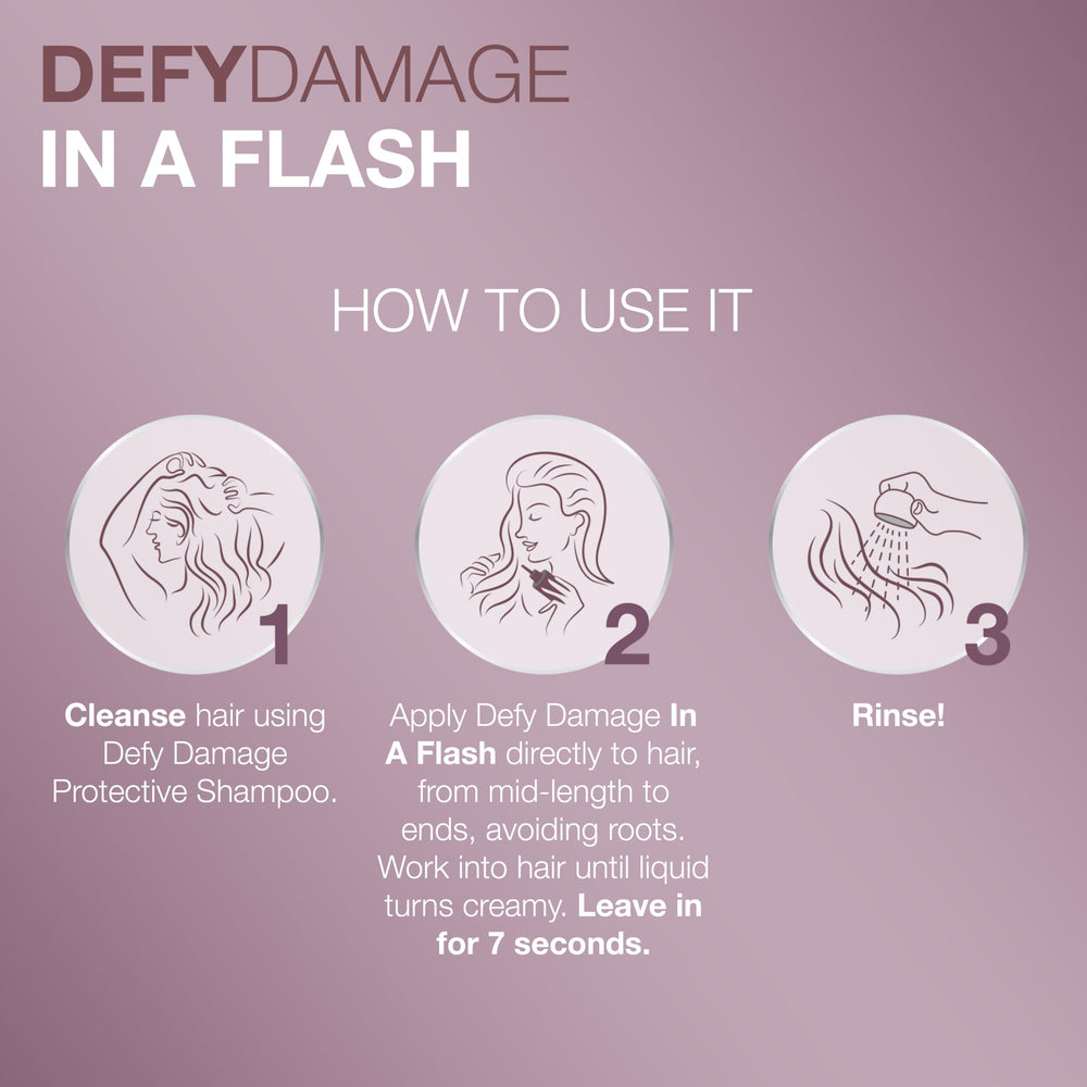 Joico before and after stranded comparison showing reduced breakage benefit