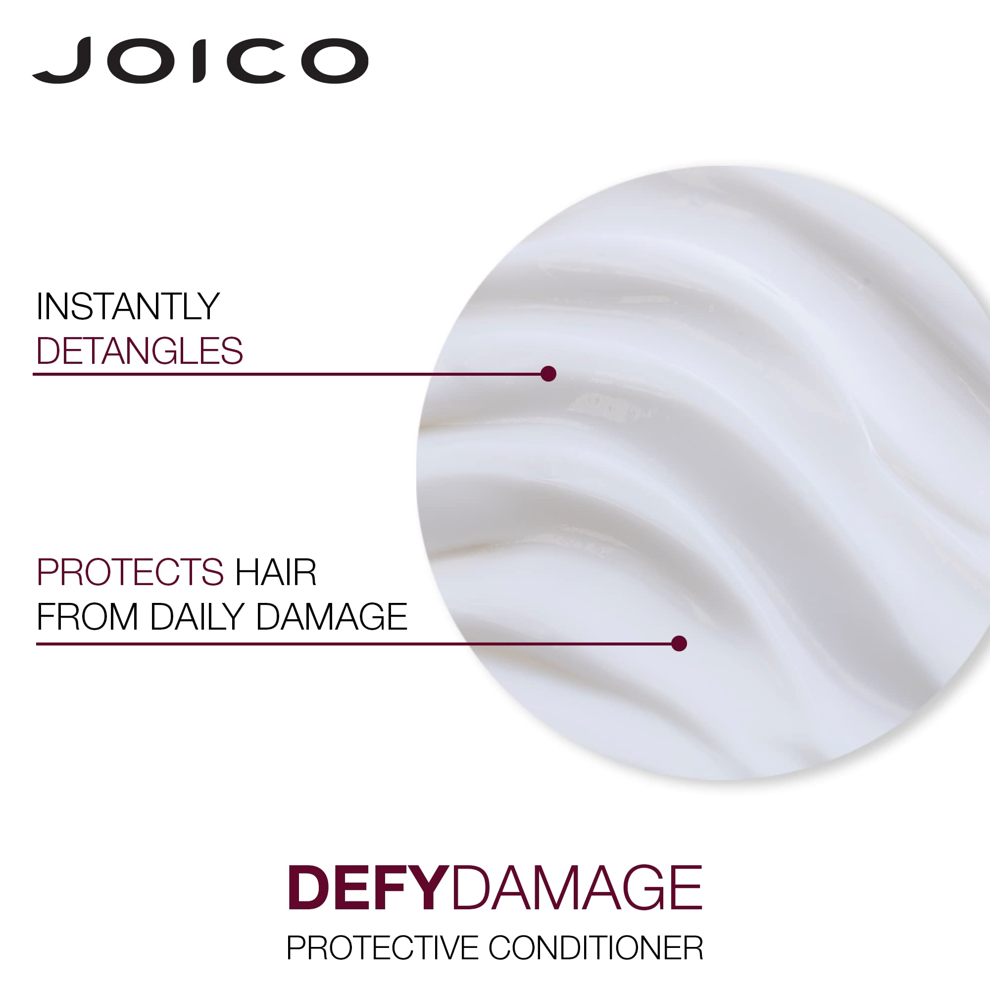 Joico conditioned shiny ends showing reduced frizz and improved gloss