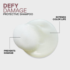 Joico Defy Damage creating rich lather on hair for gentle cleansing and strength