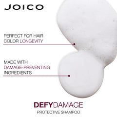 Joico shampoo creating gentle lather in hair for effective cleansing