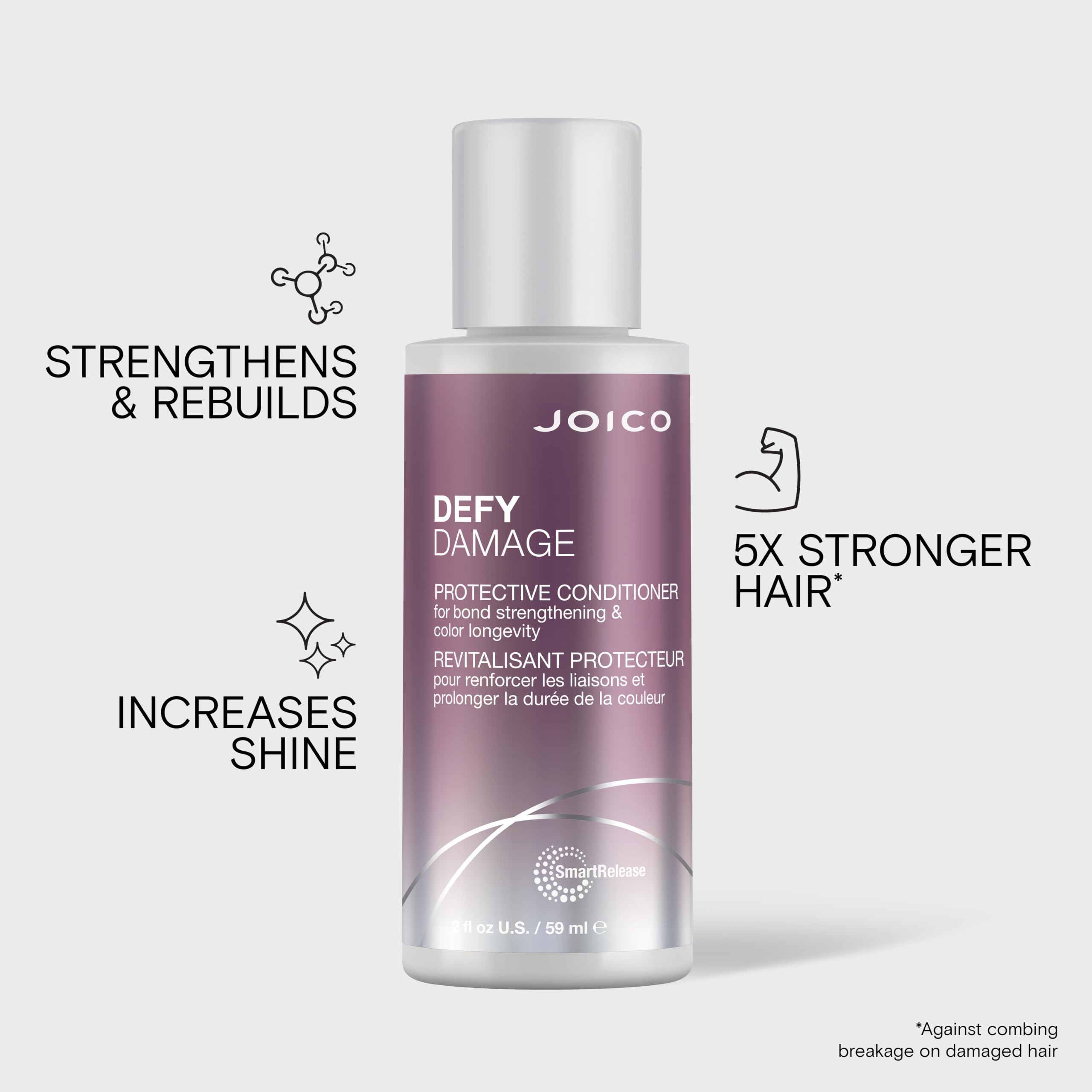 Joico conditioner texture close-up highlighting creamy hydrating formula