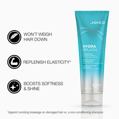 Joico bottle label detail with key ingredients visible, demonstrating product transparency
