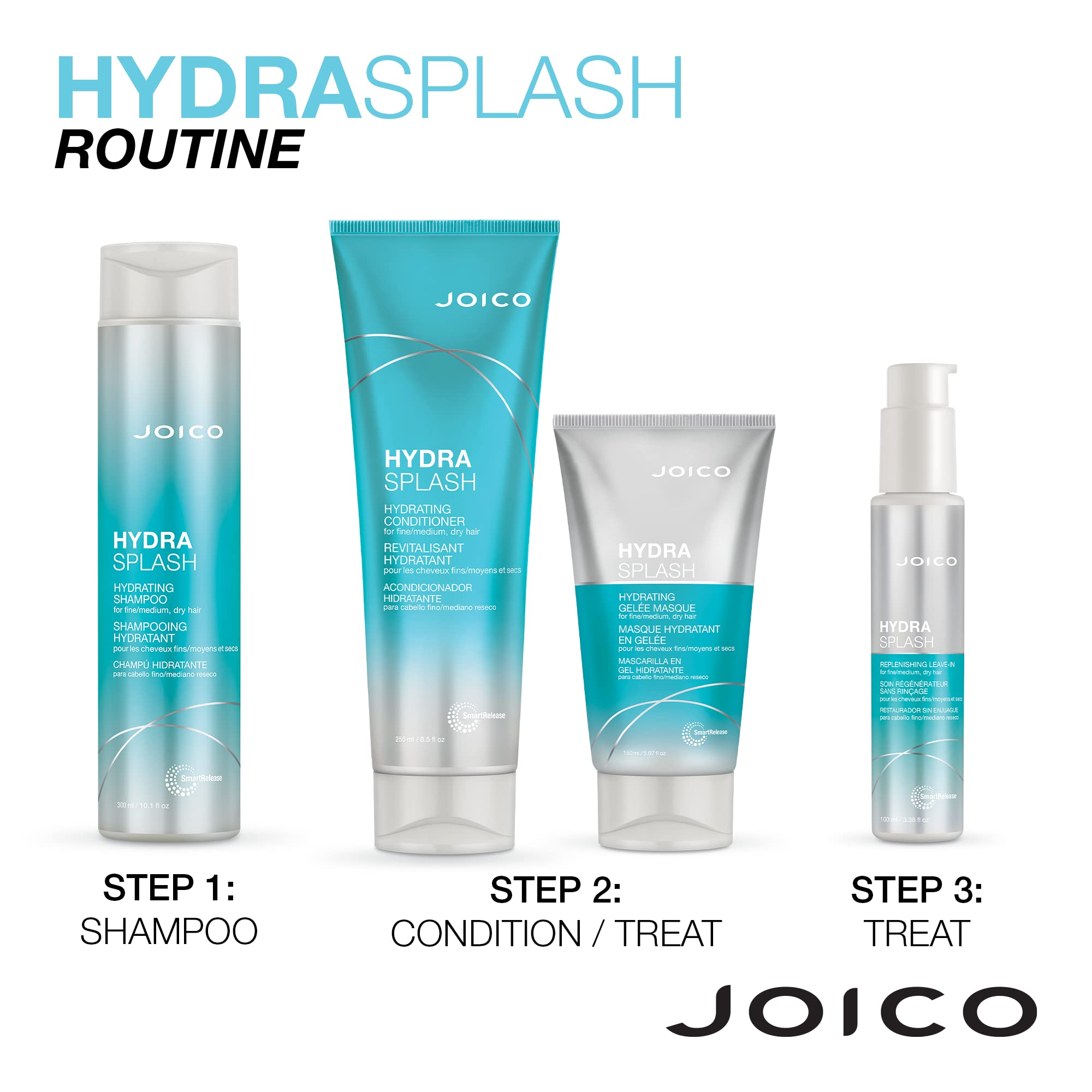 Joico lifestyle image with beachy textured hair, conveying airy moisture and movement