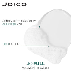 Joico JoiFULL after wash hair with visible lift and added shine benefit