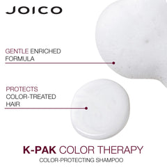 Joico in-shower use image showing product lather and color care
