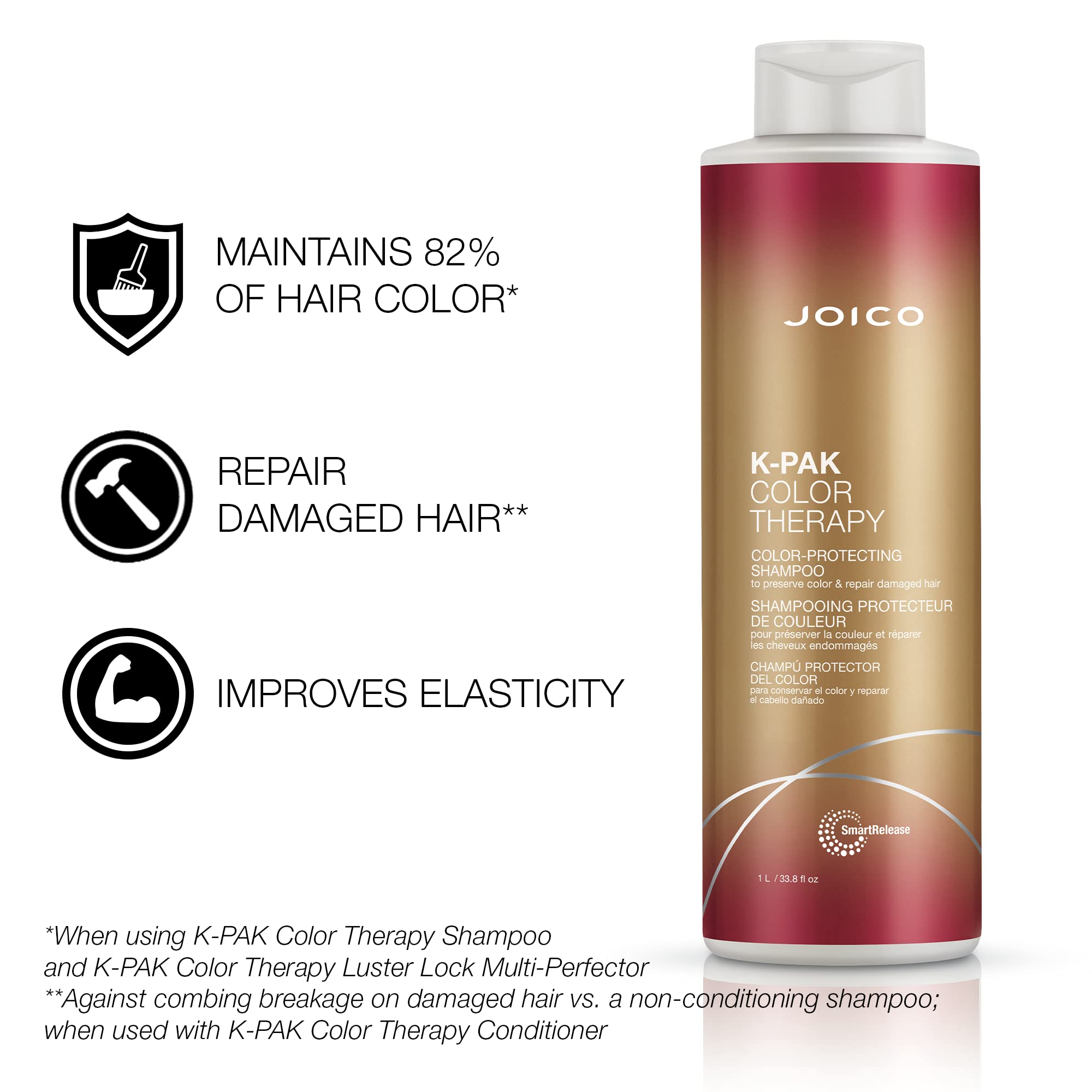 Joico K-PAK conditioner texture close-up highlighting smoothing benefit
