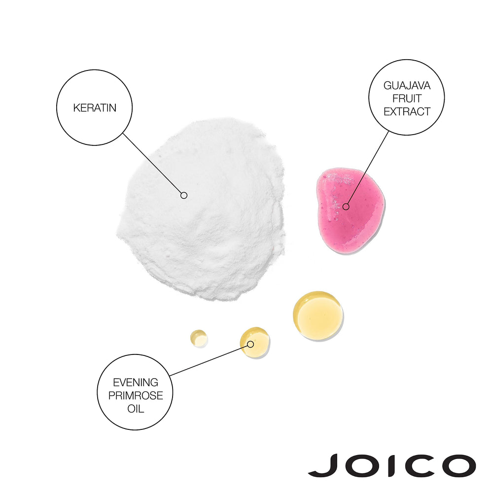 Joico shampoo and conditioner duo staged in bathroom illustrating everyday use