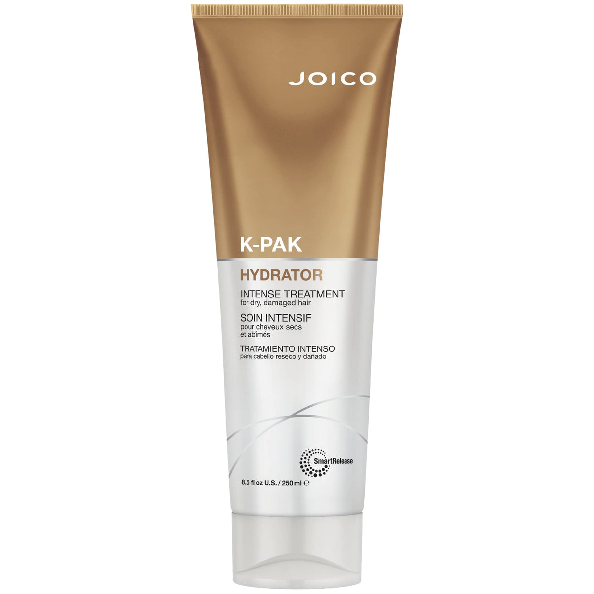 Joico jar front packaging showing product label and size, improves hair moisture