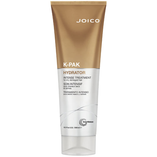 Joico jar front packaging showing product label and size, improves hair moisture