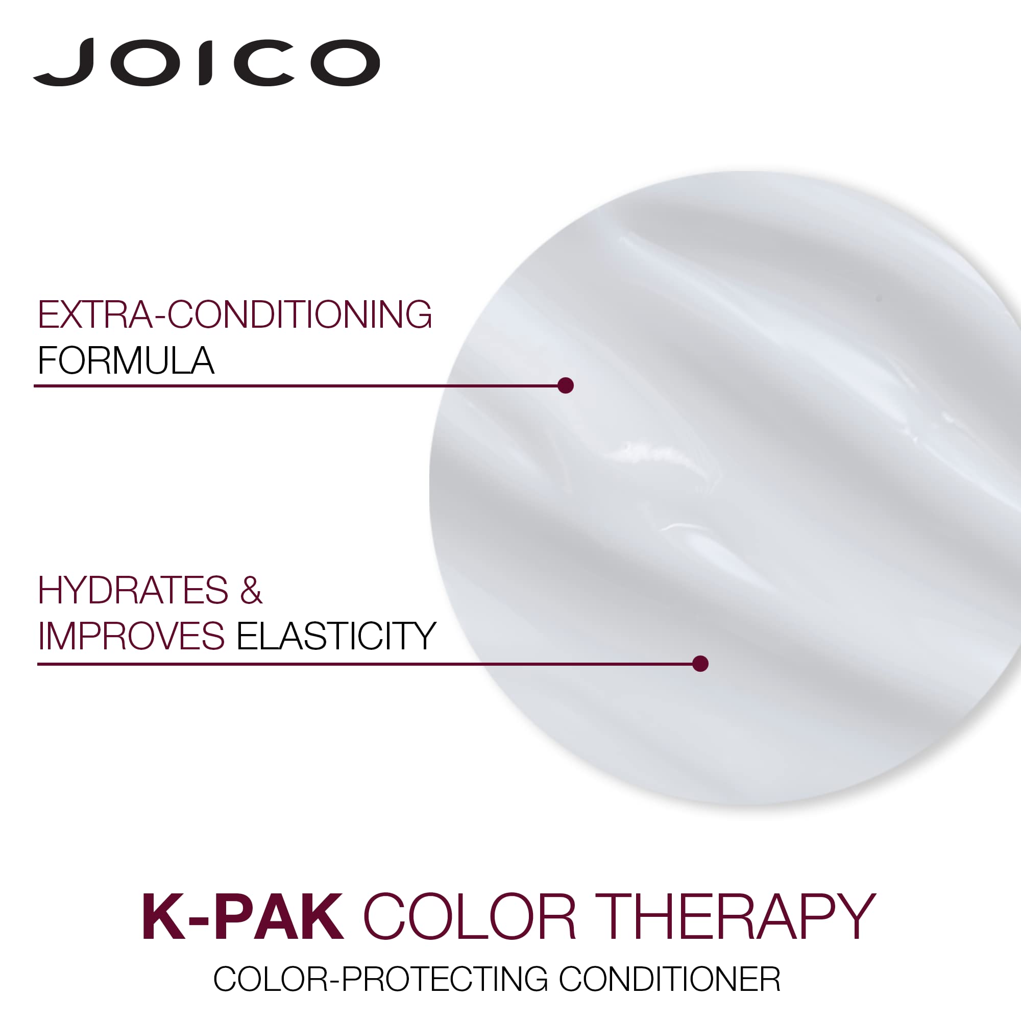 Joico K-PAK on bathroom shelf in lifestyle scene showing everyday use benefit