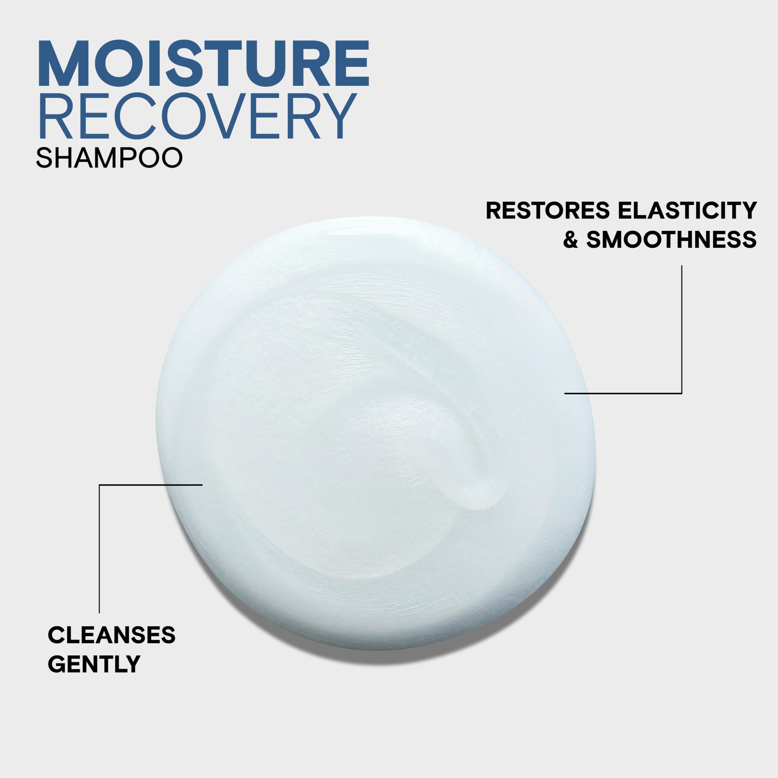 Hand holding the 1.7 fl oz Joico bottle, demonstrates compact size for travel convenience