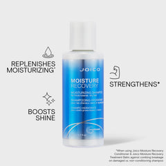 Creamy shampoo texture on palm, Joico shows moisturizing consistency for smooth application