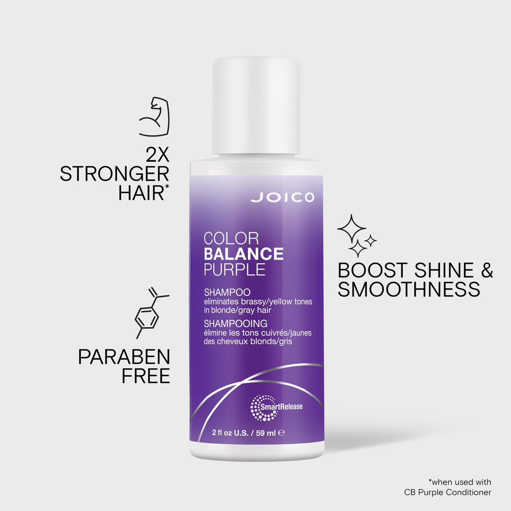 Joico 2 oz bottle next to hand to show compact travel size and convenience benefit