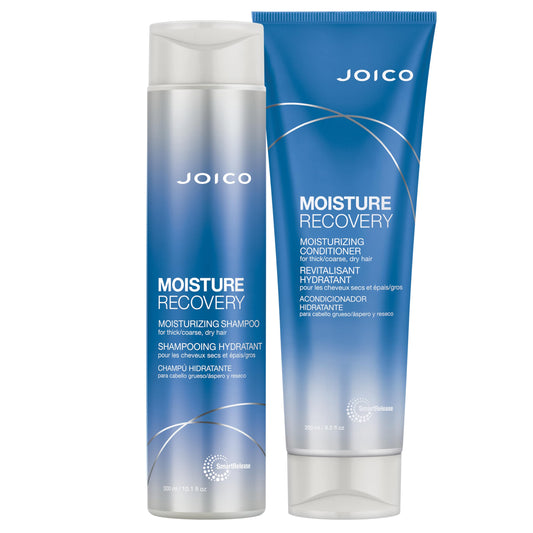Joico front packaging showing shampoo and conditioner for visible hydration