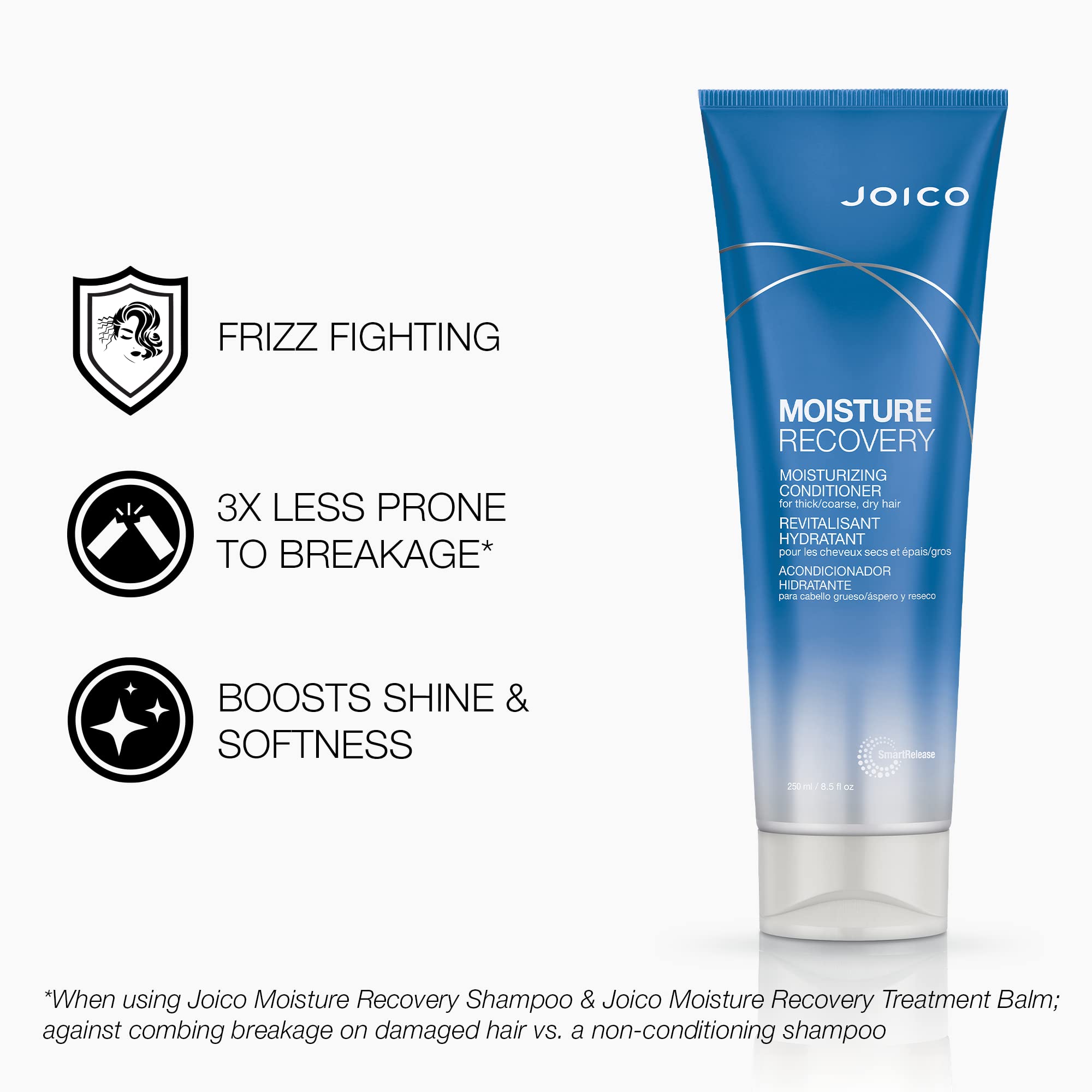Joico creamy conditioner texture close-up demonstrating rich hydration