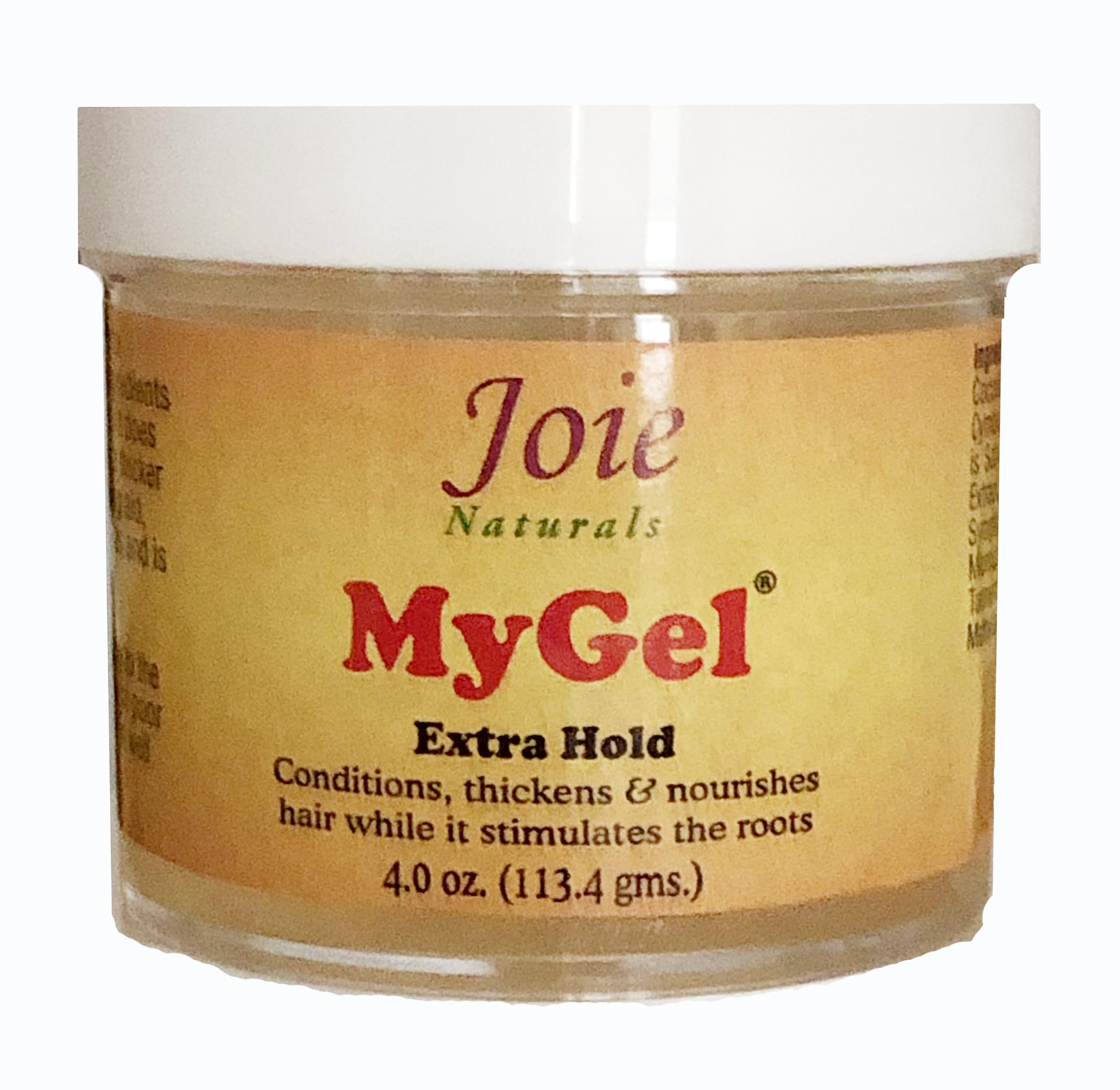 Joie Naturals MyGel 4oz jar front view showing label and compact size for travel
