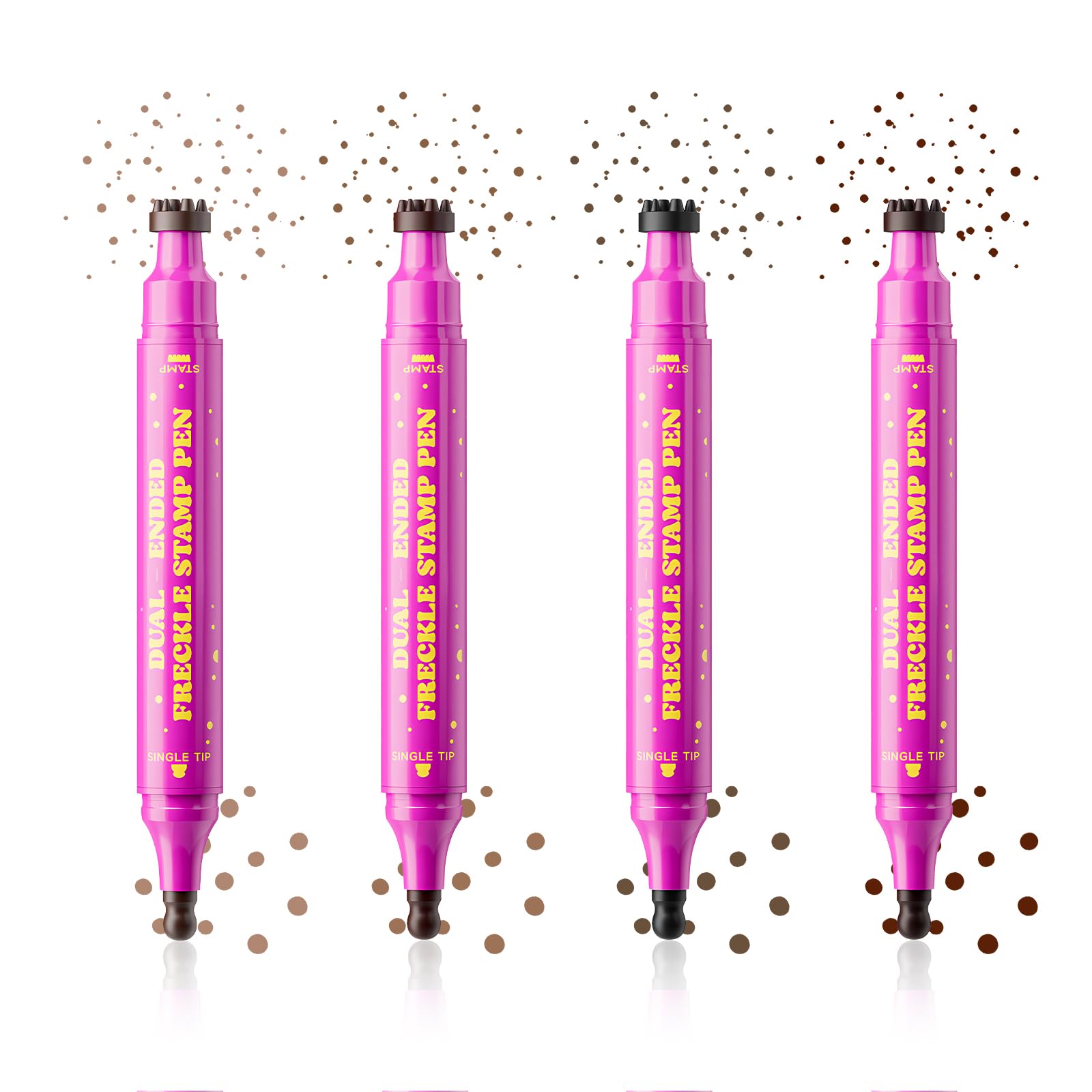 Jolilab freckle pen with caps removed showing sponge stamp and fine precision tip for versatile looks