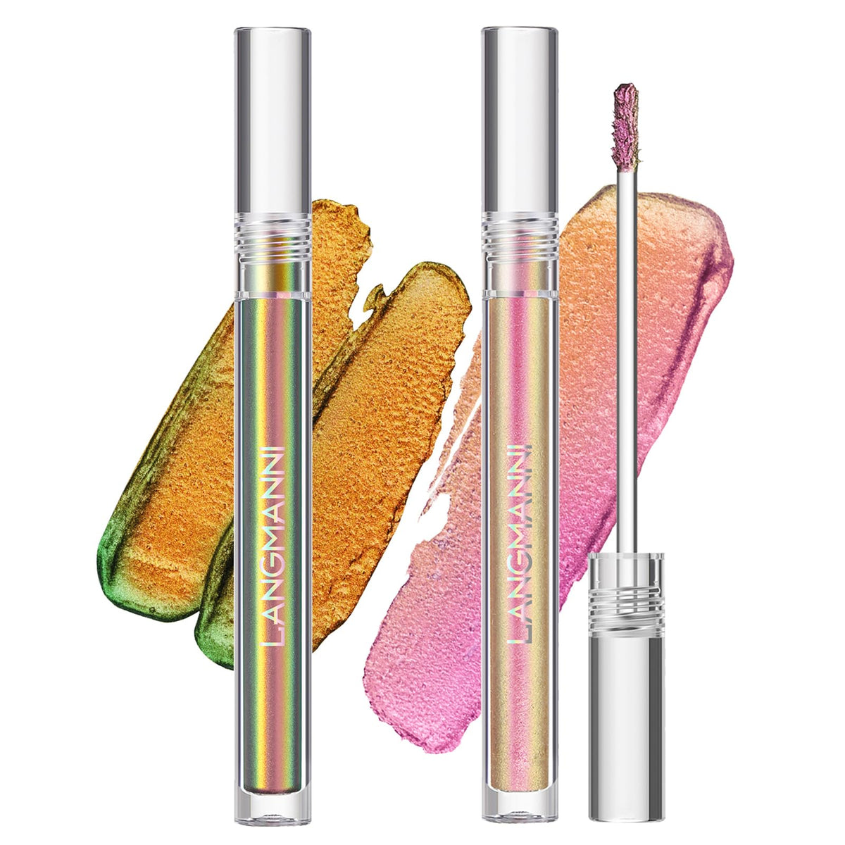 jolilab front packaging displaying metallic liquid eyeshadow, clear branding and color
