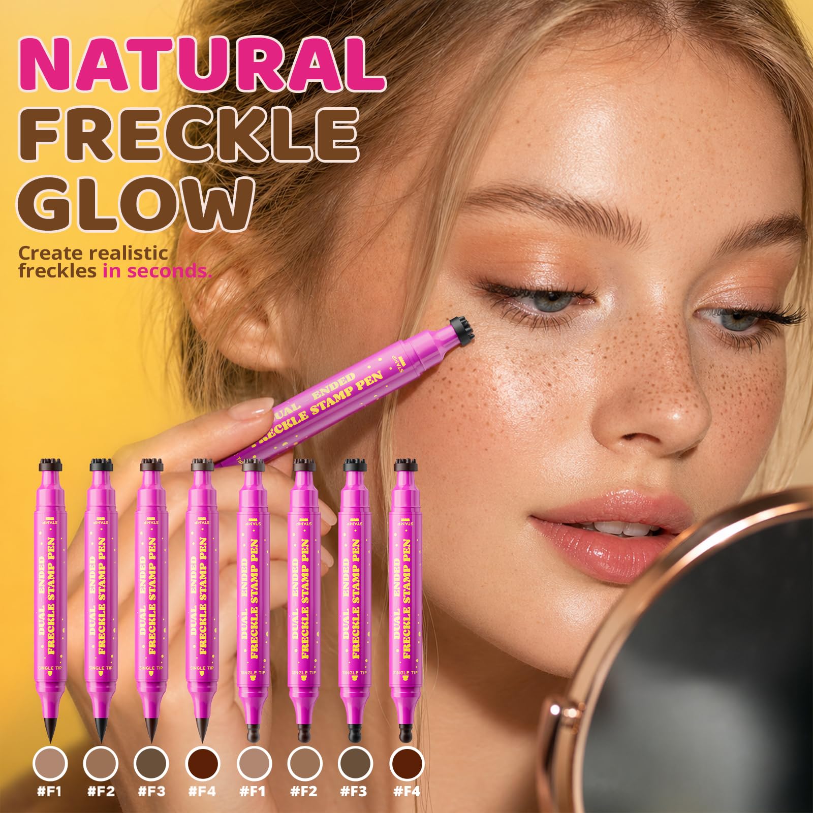 jolilab freckle pen inside makeup bag ready for on-the-go touch-ups