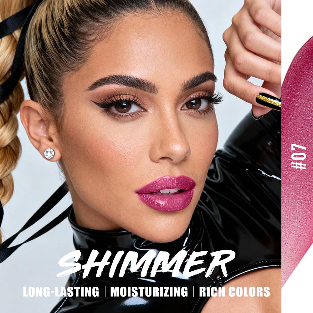 Jolilab open lipsticks arranged to display diverse shades and versatility