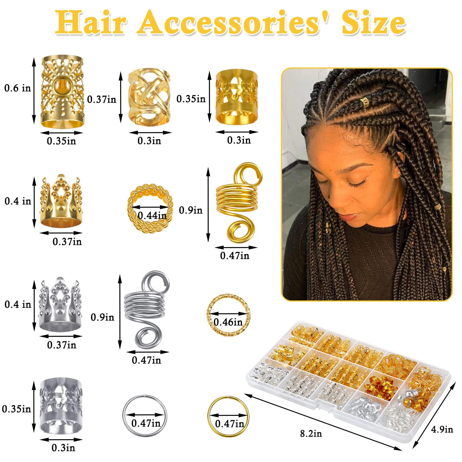 Jollidecor crown hair charms close-up highlighting decorative detail