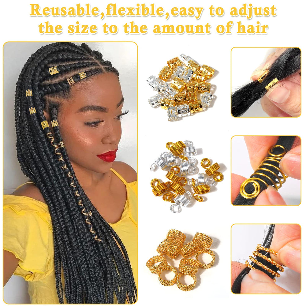 Jollidecor applied on braids demonstrating quick decorative use
