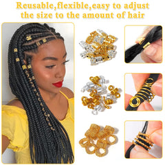 Jollidecor applied on braids demonstrating quick decorative use