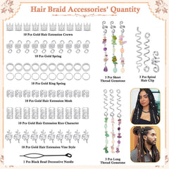 Jollidecor spiral clip detail showing secure twist design for thin braids