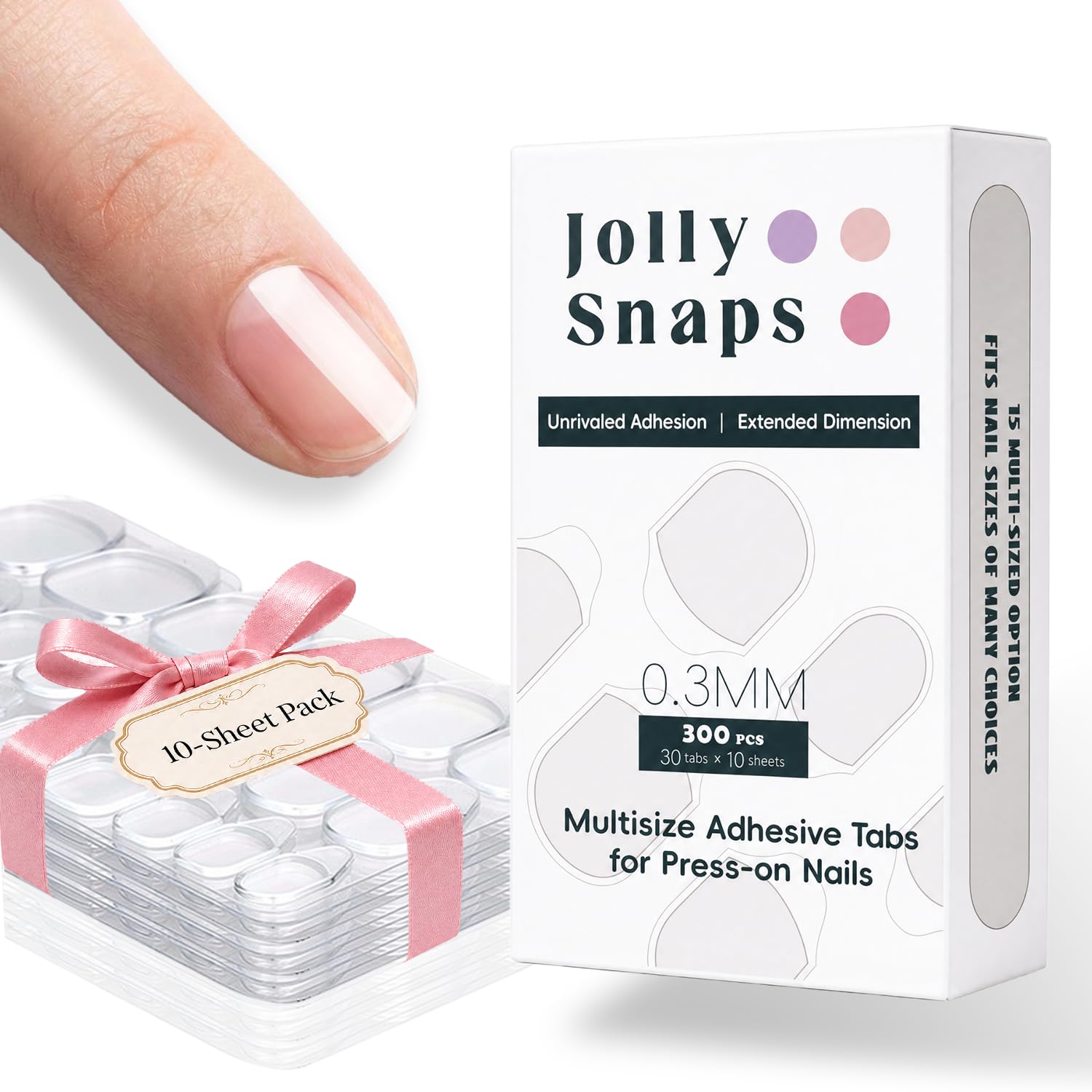 Jolly Snaps front packaging shows product count and benefits for easy selection