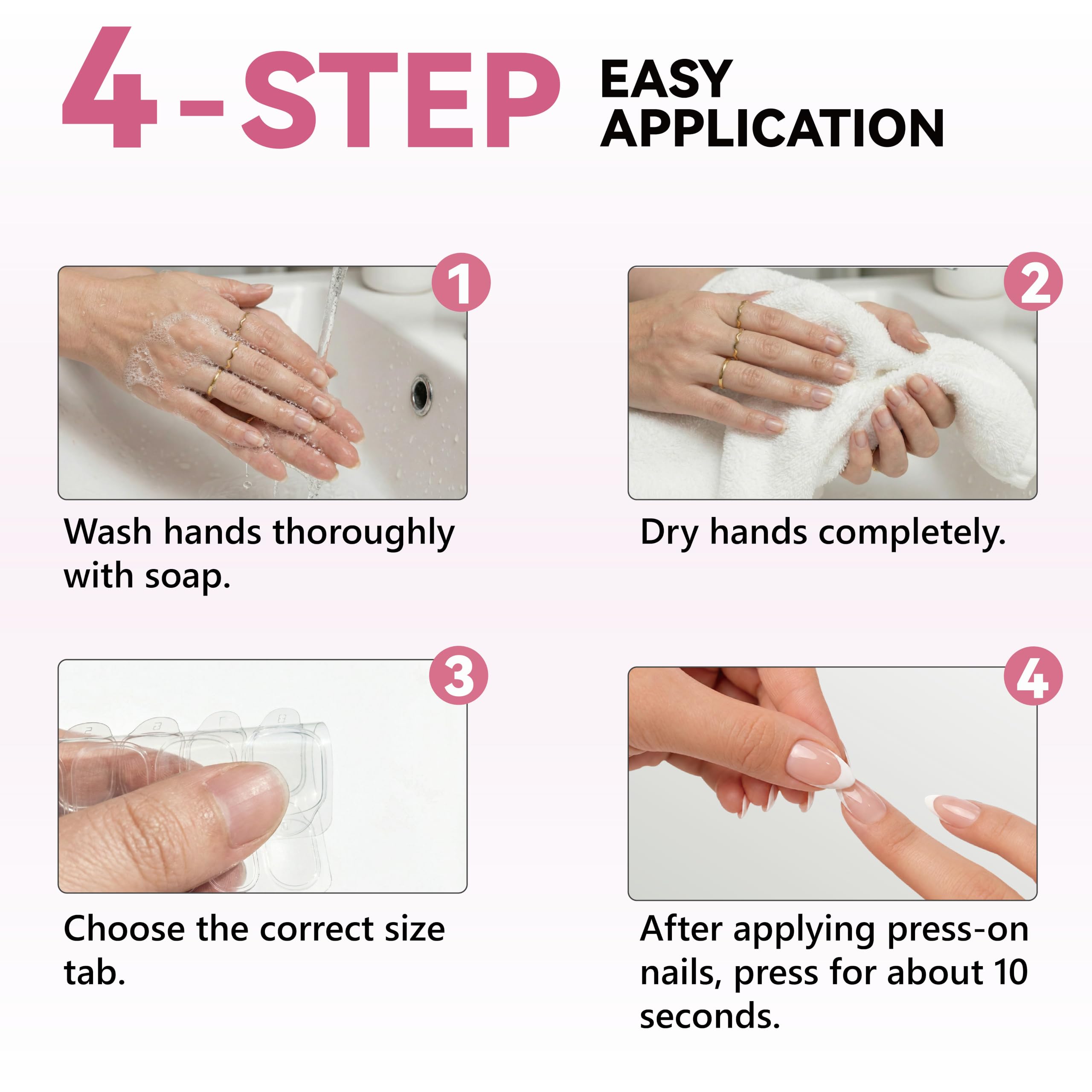 Jolly Snaps press-on nails in everyday setting illustrating comfortable wear
